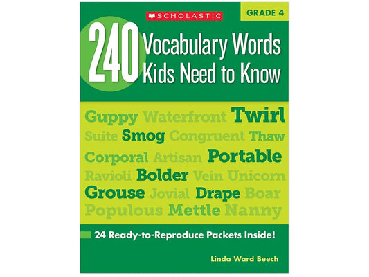 240 Words Kids Need to Know Workbook - Gr. 4 - US 3729