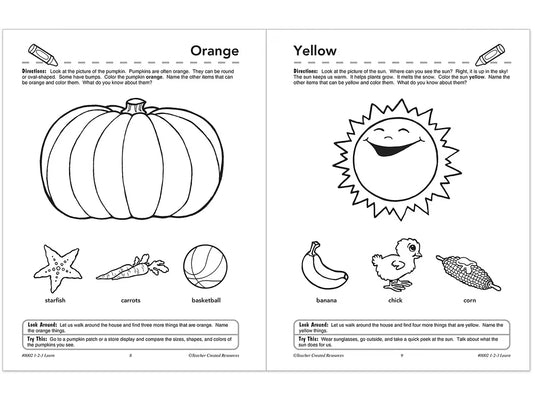 1-2-3 Learn Workbook - Preschool-Pre K - US 5151