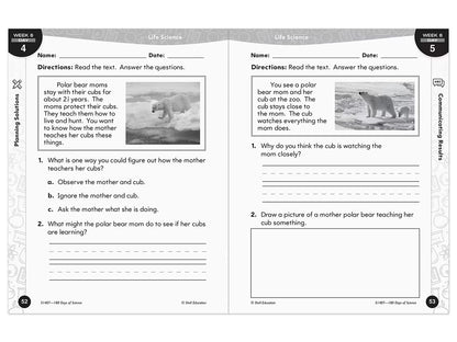 180 Days of Science Workbook - Gr. 1 - US 9614
