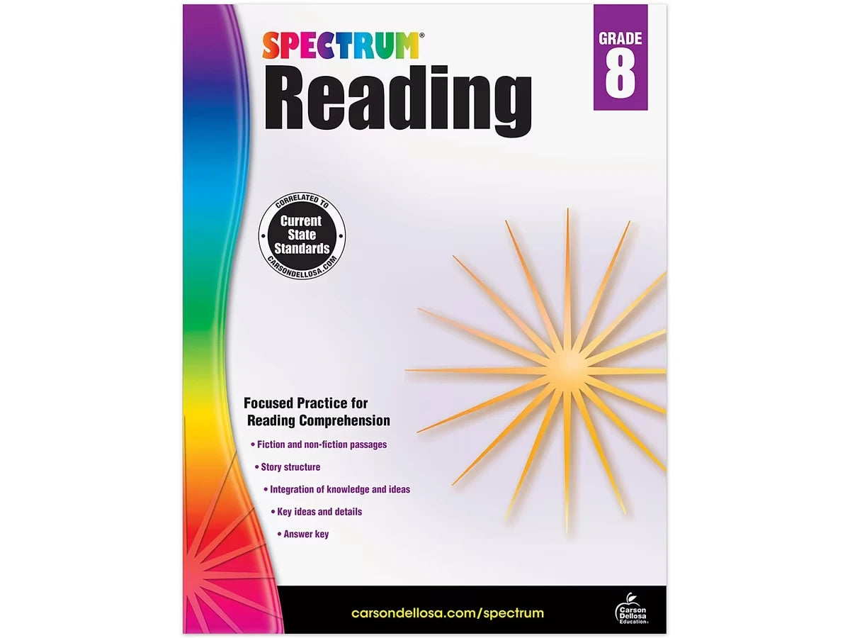Spectrum® Reading Workbook - Gr. 8 - US 8112