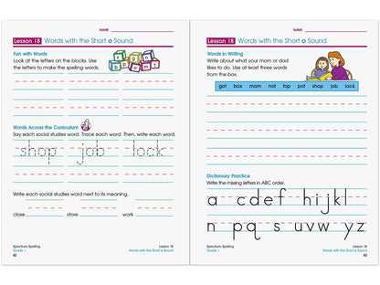 Spectrum® Spelling Workbook - Gr. 1 - US 1023