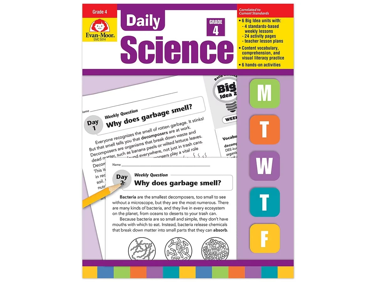 Daily Science Reproducible Activities Workbook - Gr. 4 - US 4185