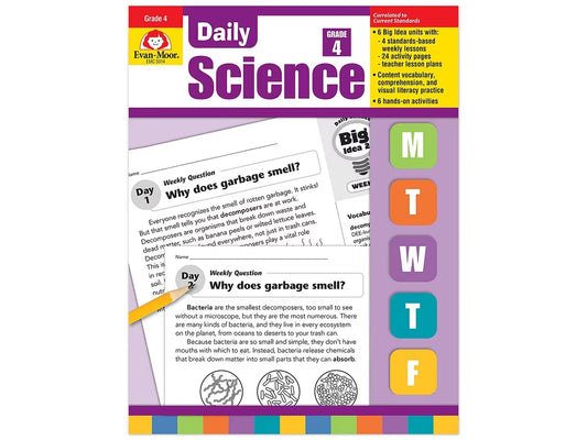 Daily Science Reproducible Activities Workbook - Gr. 4 - US 4185