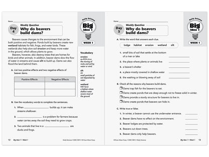 Daily Science Reproducible Activities Workbook - Gr. 4 - US 4185