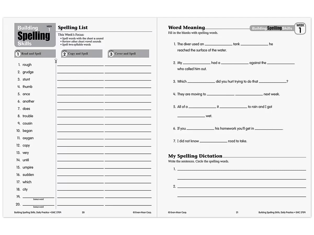 Building Spelling Skills Workbook - Gr. 5 - US 4752