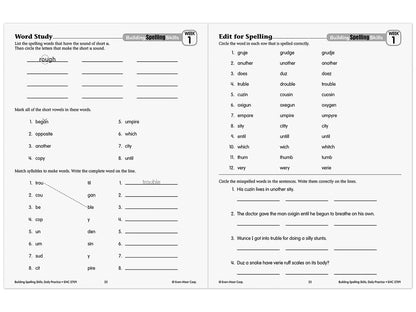 Building Spelling Skills Workbook - Gr. 5 - US 4752
