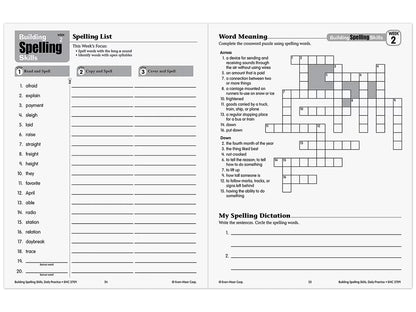 Building Spelling Skills Workbook - Gr. 5 - US 4752