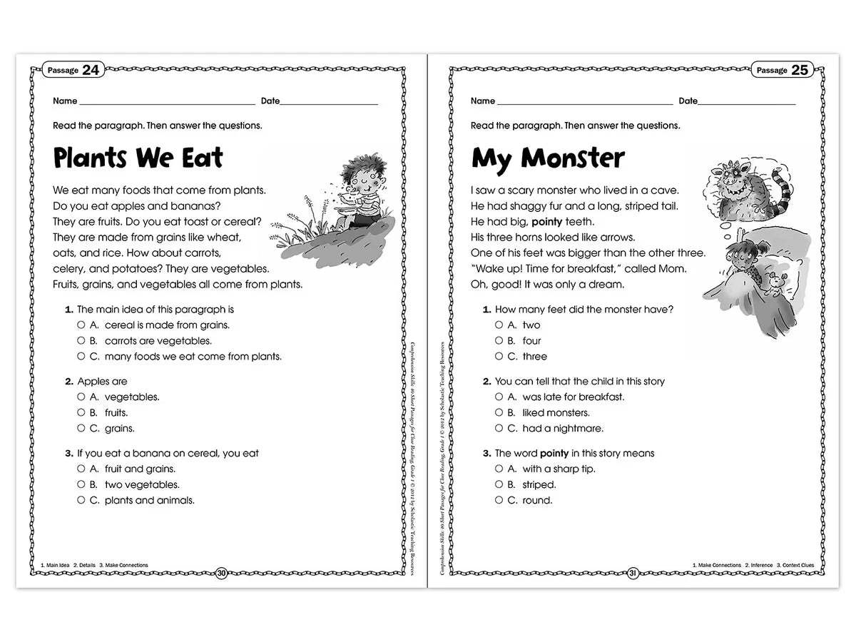 Comprehension Skills Workbook - Gr. 1 - US 2662