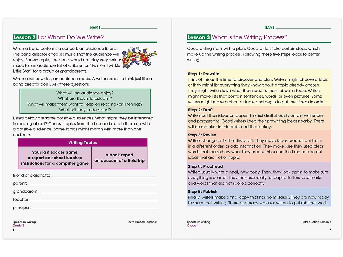 Spectrum® Writing Workbook - Gr. 4 - US 9741
