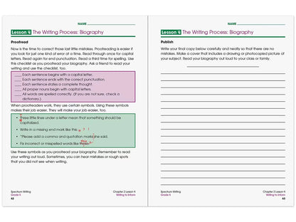 Spectrum® Writing Workbook - Gr. 4 - US 9741