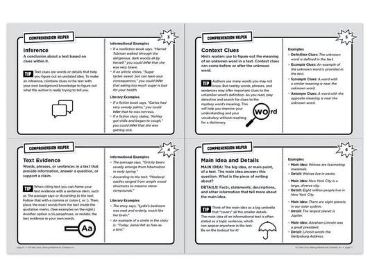 Making Inferences 100 Task Cards Workbook - US 4949