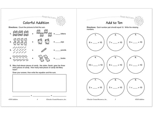 Addition Workbook - US 7014