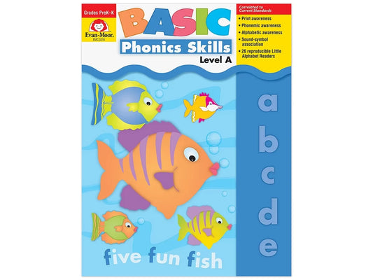 Basic Phonics Skills Workbook - Pre K-K - US 9581