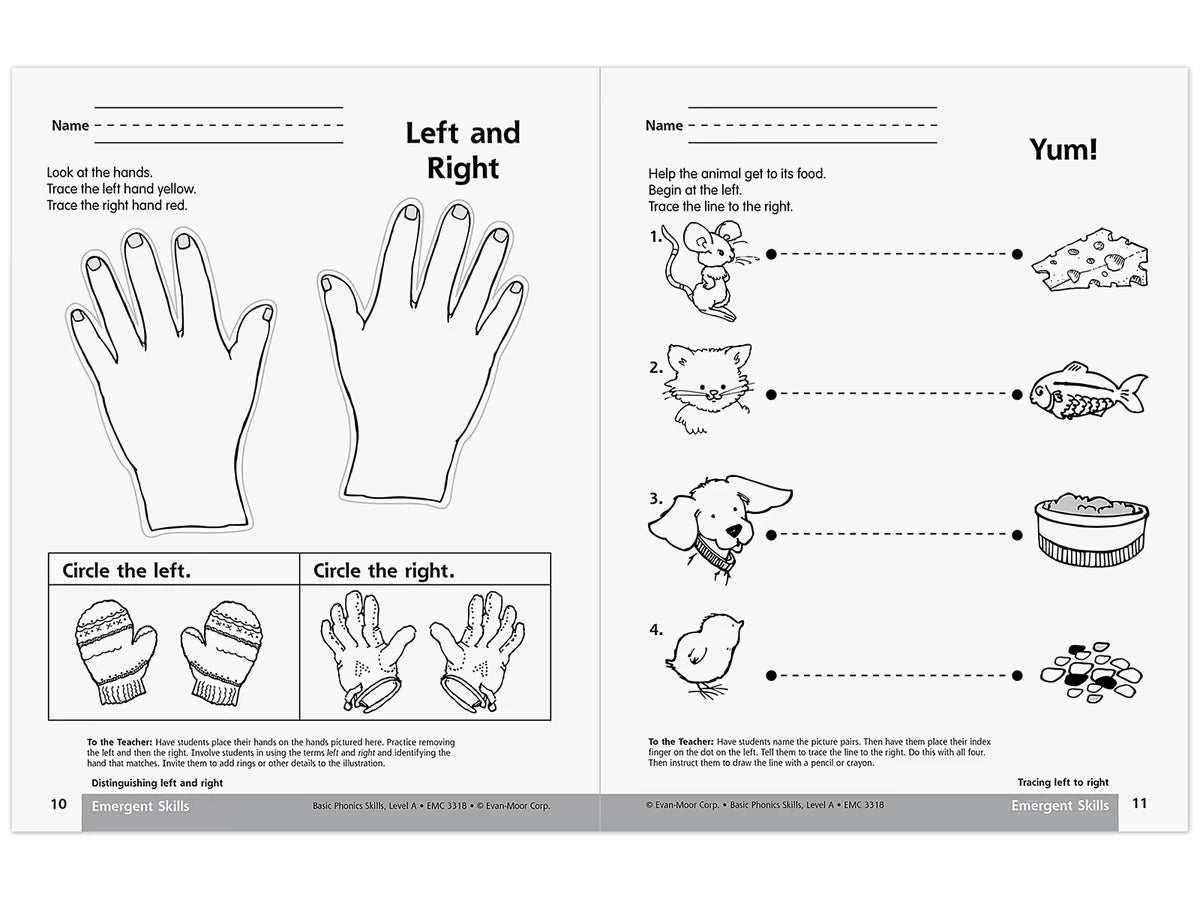 Basic Phonics Skills Workbook - Pre K-K - US 9581