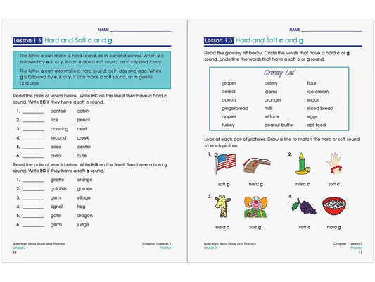 Spectrum® Phonics Workbook - Gr. 3 - US 9153