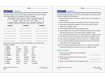 Spectrum® Phonics Workbook - Gr. 3 - US 9153