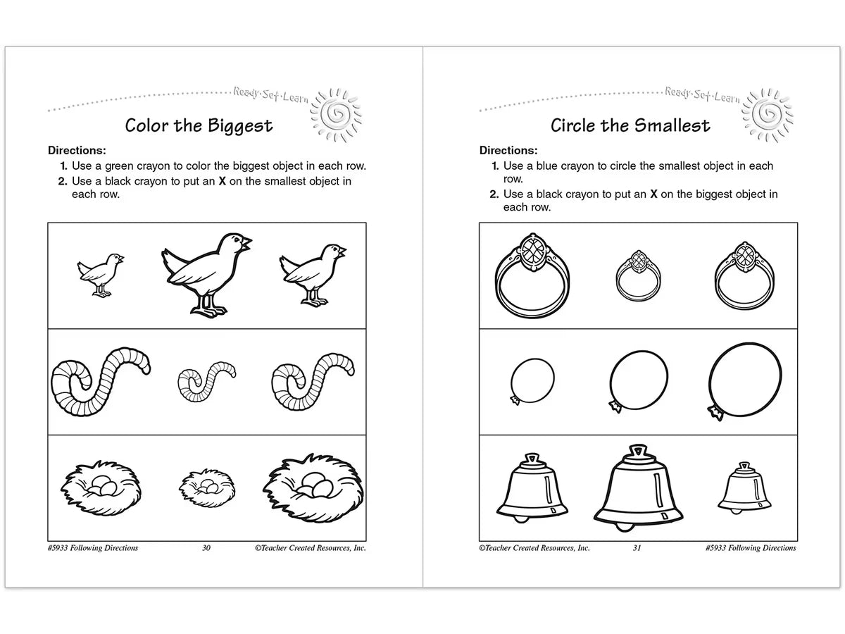 Following Directions Workbook - US 7089