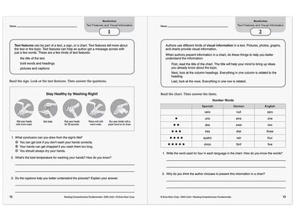 Reading Comprehension Fundamentals Workbook - Gr. 4 - US 8605