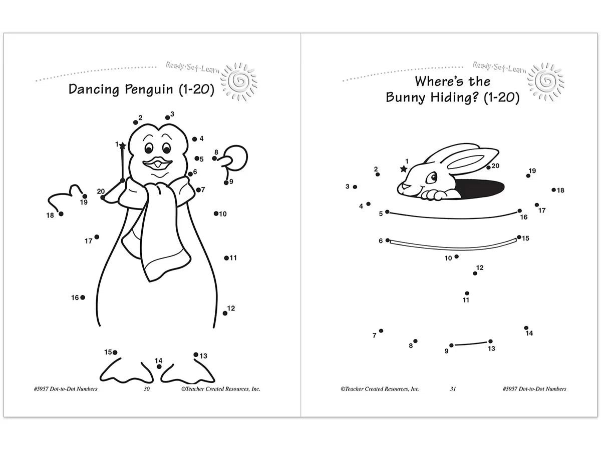Dot-To-Dot Numbers Workbook - US 6823