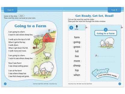 Sight-Words Smart Start Workbook - Kindergarten - US 7095