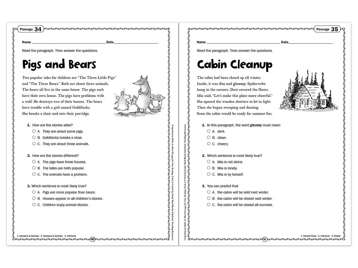 Comprehension Skills Workbook - Gr. 2 - US 2214