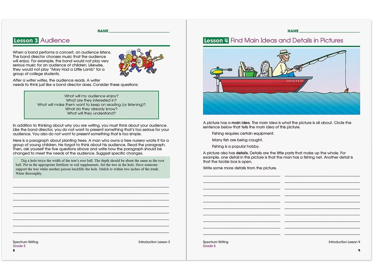 Spectrum® Writing Workbook - Gr. 5 - US 2958