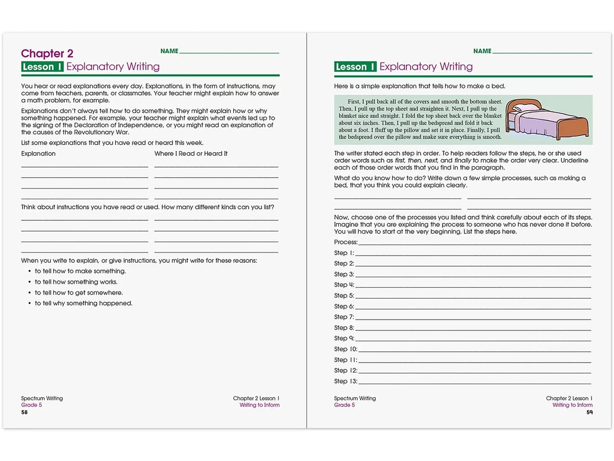 Spectrum® Writing Workbook - Gr. 5 - US 2958