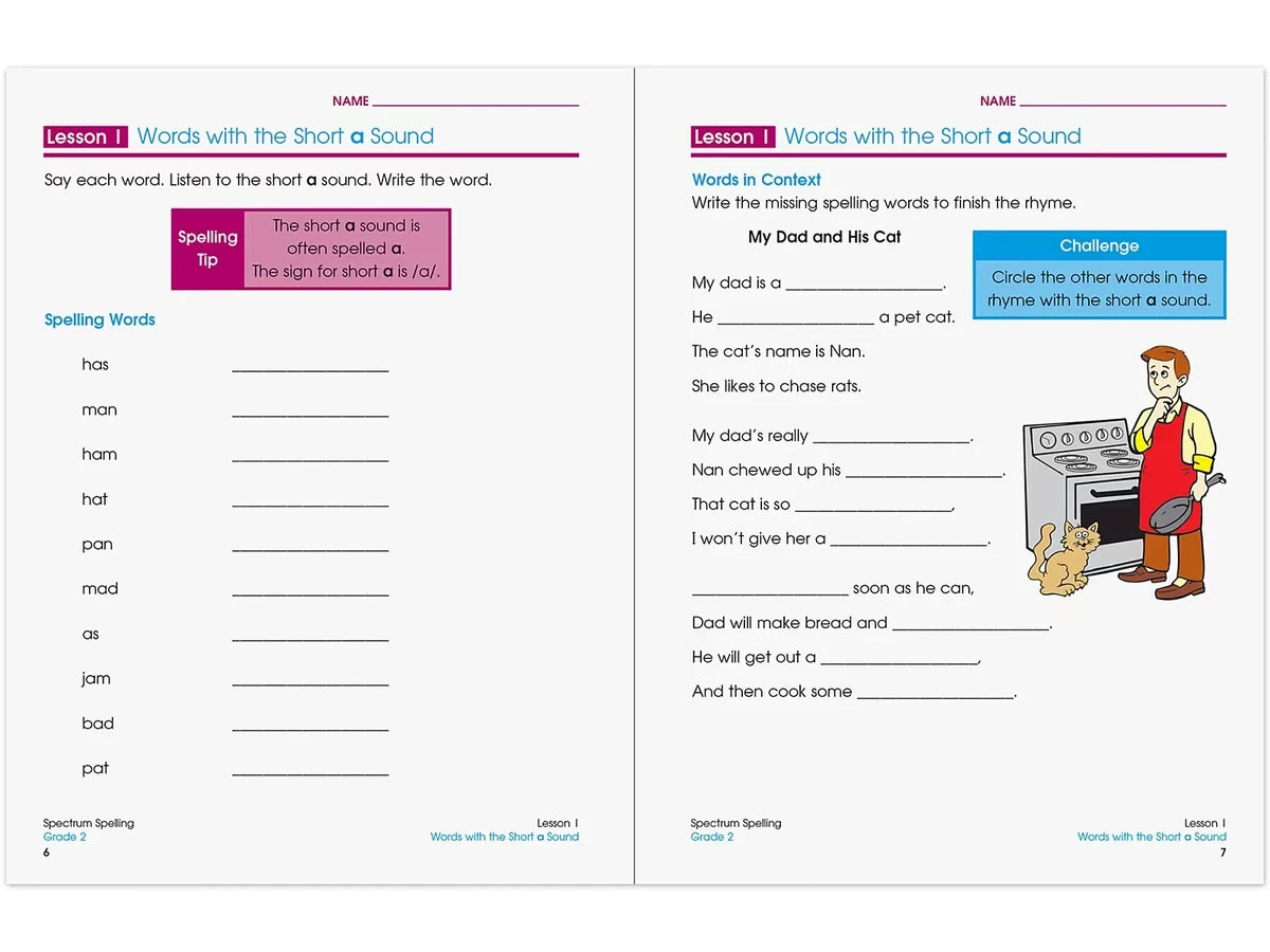 Spectrum® Spelling Workbook - Gr. 2 - US 2793