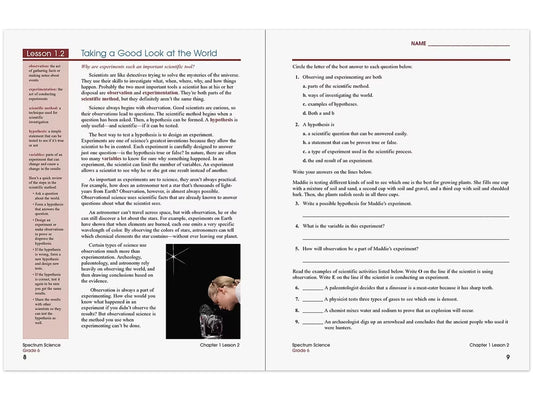 Spectrum® Science Workbook - Gr. 6 - US 8452