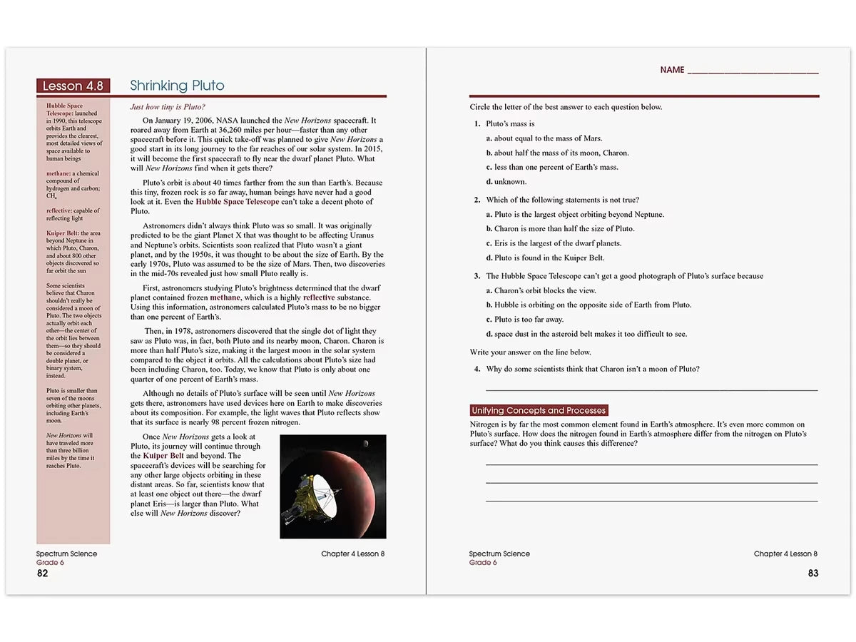 Spectrum® Science Workbook - Gr. 6 - US 8452