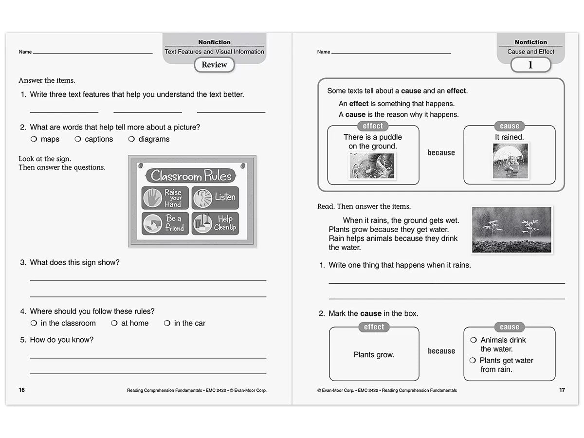 Reading Comprehension Fundamentals Workbook - Gr. 2 - US 4299