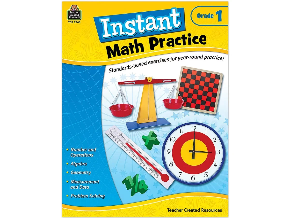Instant Math Practice Workbook - Gr. 1 - US 9812