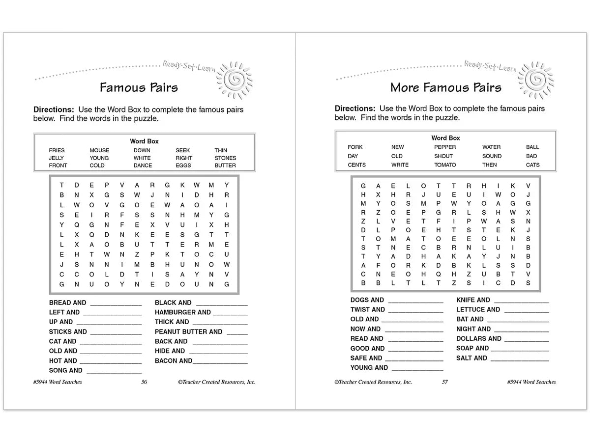 Word Searches Workbook - Gr. 2 - US 1035