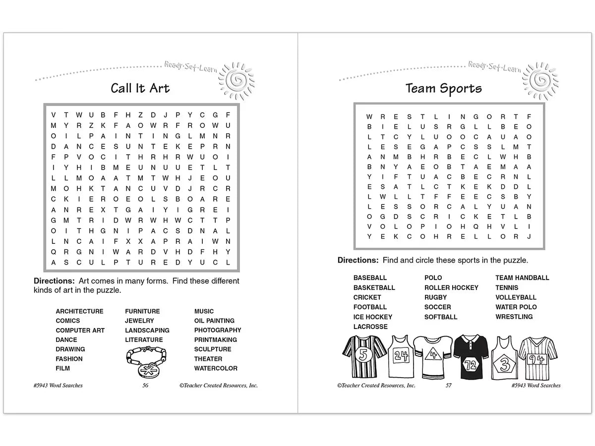 Word Searches Workbook - Gr. 1 - US 1000