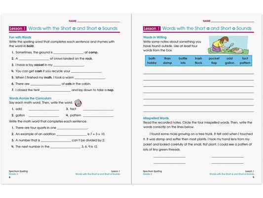 Spectrum® Spelling Workbook - Gr. 3 - US 7025