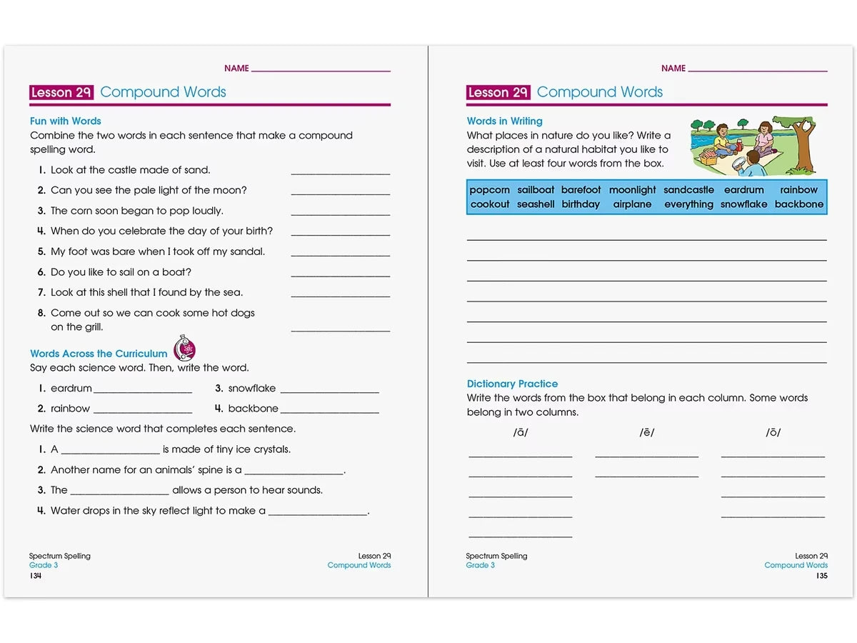 Spectrum® Spelling Workbook - Gr. 3 - US 7025