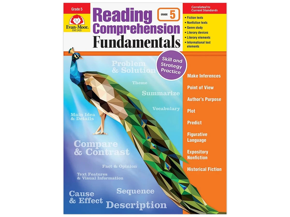 Reading Comprehension Fundamentals Workbook - Gr. 5 - US 1844
