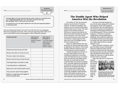 Reading Comprehension Fundamentals Workbook - Gr. 5 - US 1844