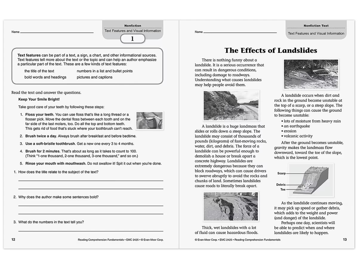 Reading Comprehension Fundamentals Workbook - Gr. 5 - US 1844