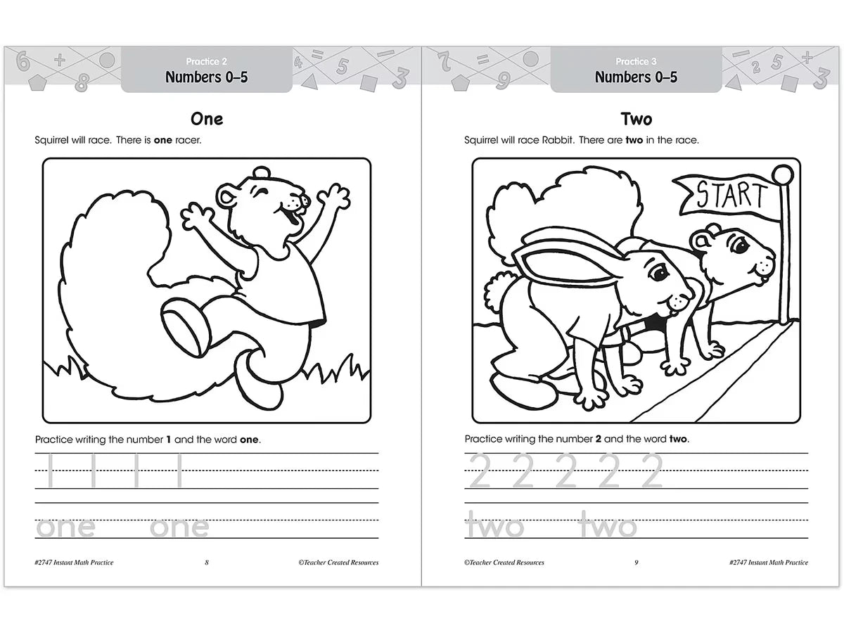 Instant Math Practice Workbook - Kindergarten - US 4391
