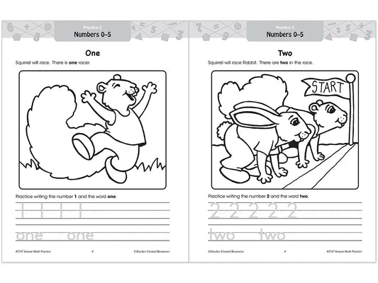 Instant Math Practice Workbook - Kindergarten - US 4391