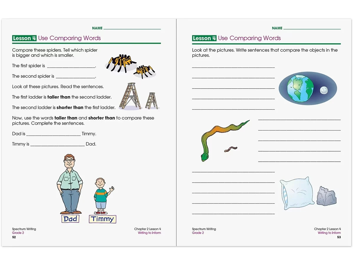 Spectrum® Writing Workbook - Gr. 2 - US 8902