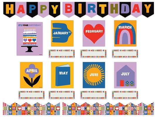 Lisa Congdon Birthday Bulletin Board Set - US 1733