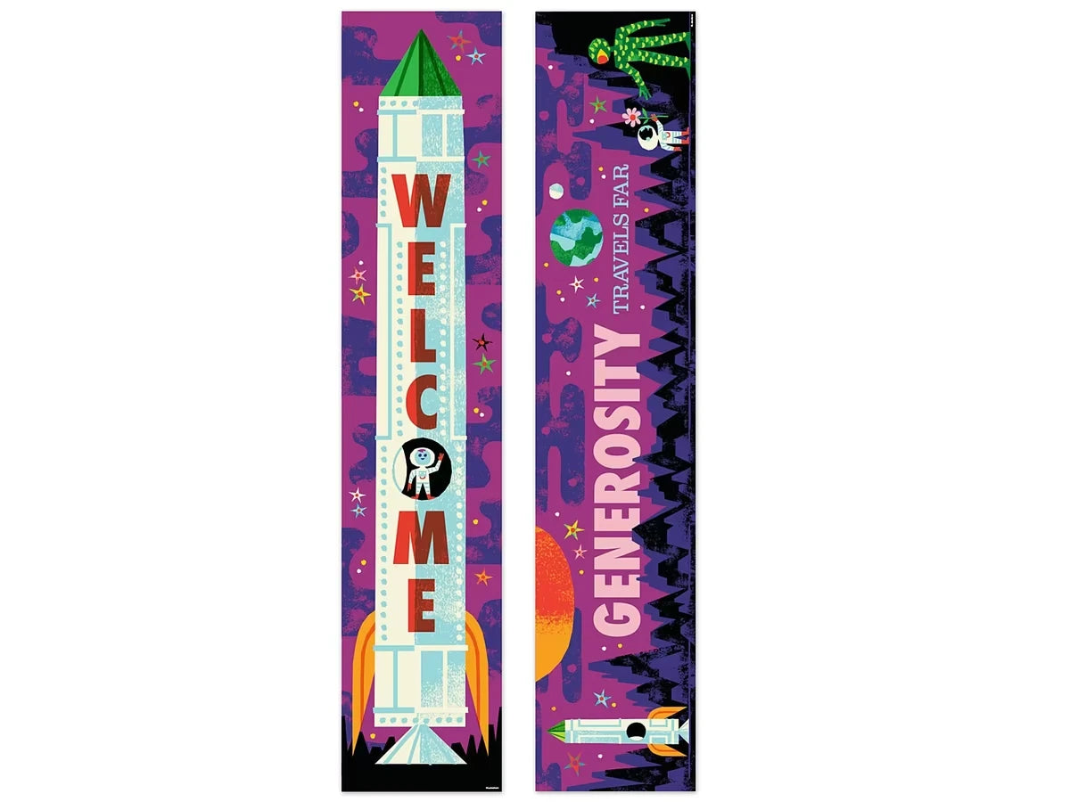 Invisible Creature™ Double-Sided Welcome Banner - US 2446