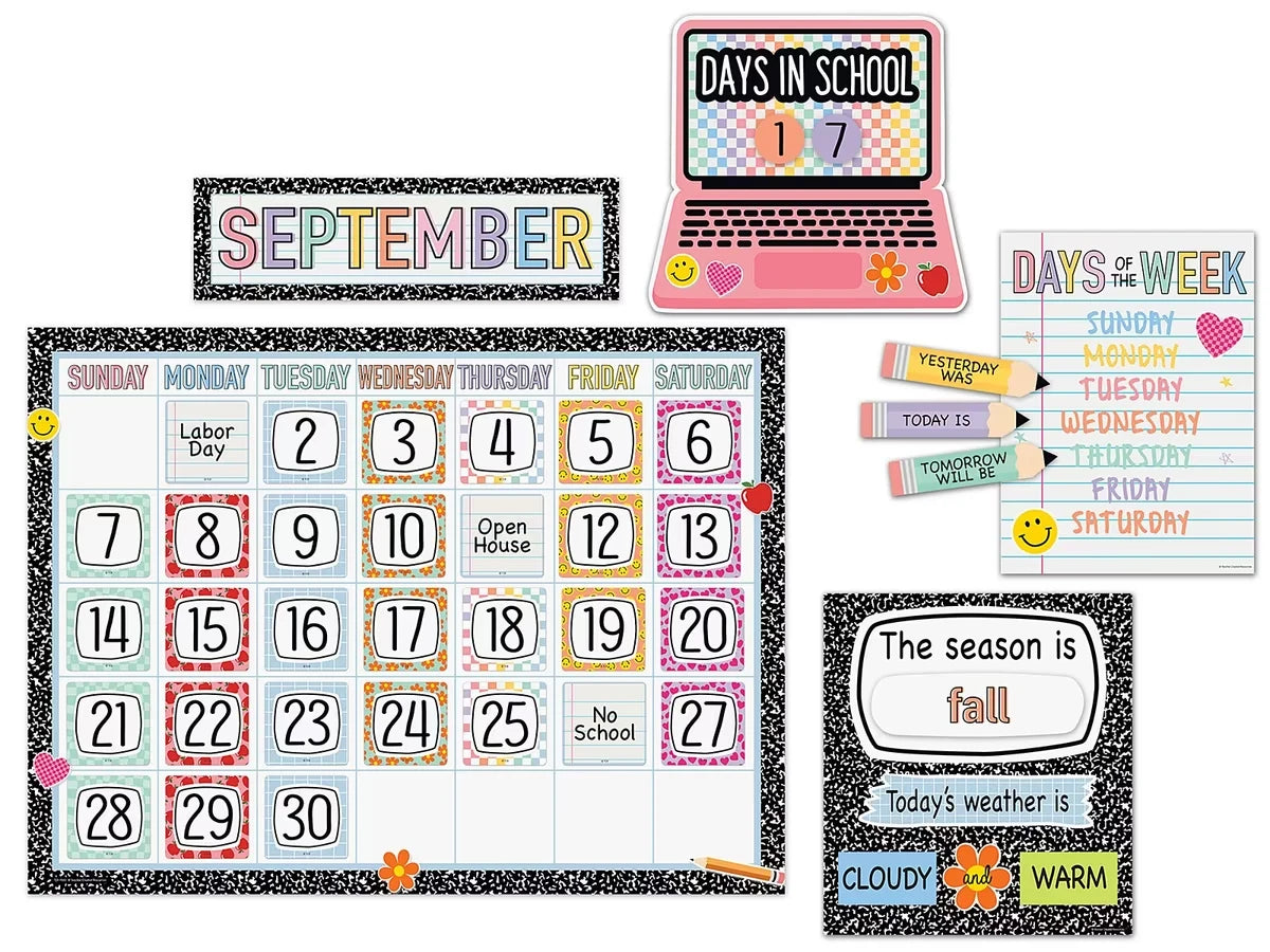 Cool for School Calendar Bulletin Board Set - US 7298