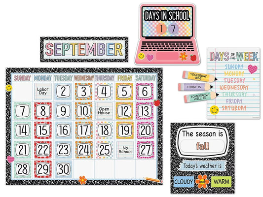 Cool for School Calendar Bulletin Board Set - US 7298