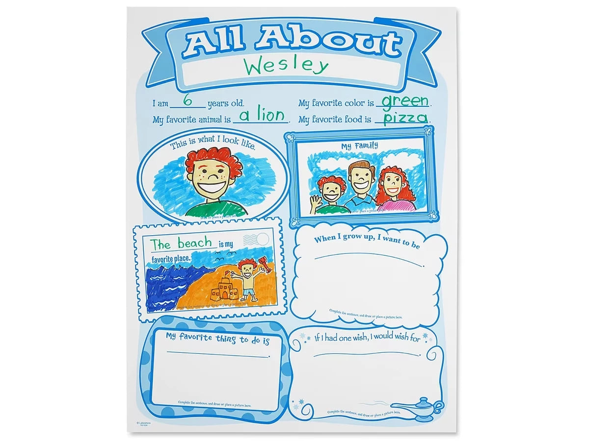 All About Me Posters - Set of 30 - US 2673