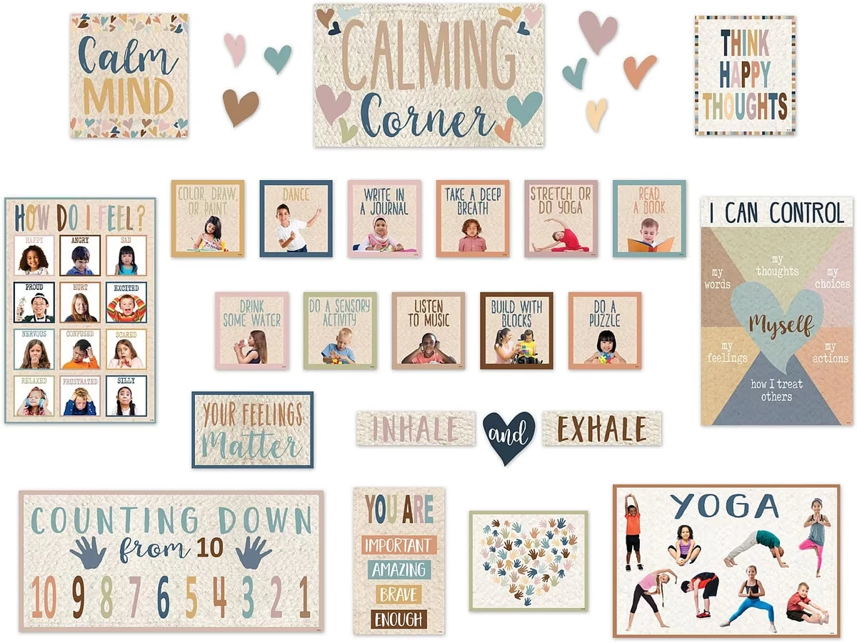 Everyone Is Welcome Calming Corner Bulletin Board Set - US 2772