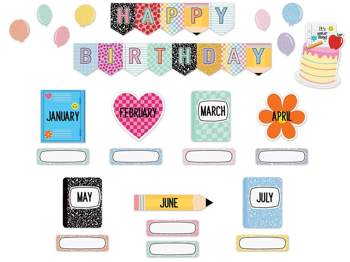 Cool for School Birthday Bulletin Board Set - US 4275