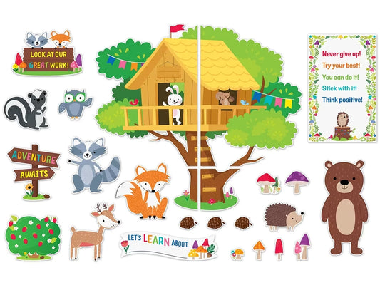 Woodland Friends Treehouse Bulletin Board Set - US 1190